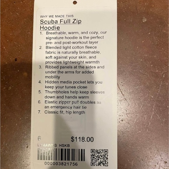 Lululemon Gray Scuba Full Zip - Picture 5 of 5